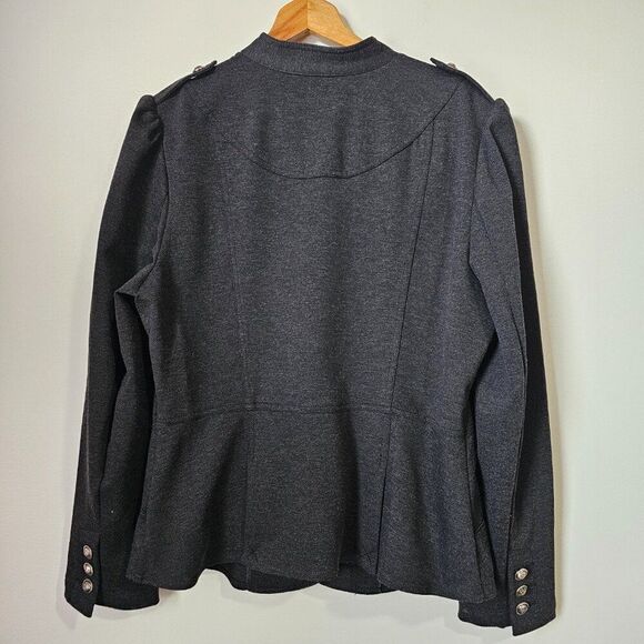 EUC INC INTERNATIONAL CONCEPTS GREY THICK MILITARY STYLE JACKET SIZE XL - Picture 2 of 15